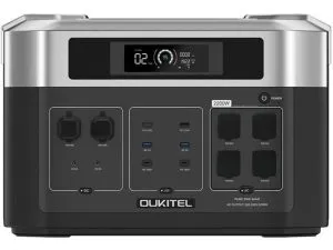 OUKITEL BP2000 draagbare energiecentrale, zonnegenerator met LiFePO4 2048Wh/640000mAh batterij, 2200W AC uitgang