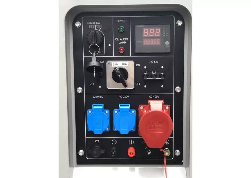 Diesel generator geluidsgedempt 7,5kW 230V/400V - Afbeelding 3