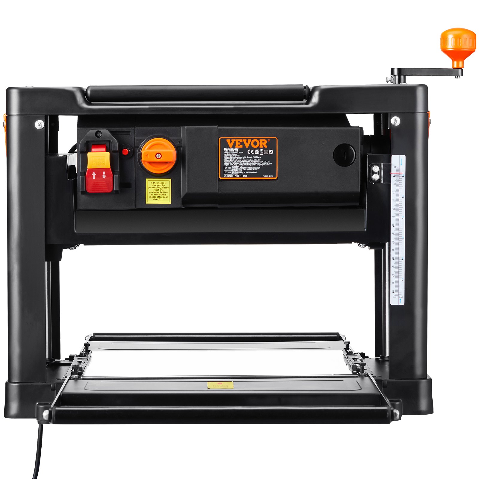 VEVOR dikteschaafmachine schaafmachine schaafbreedte 33cm 23500 tpm drie messen - Afbeelding 7