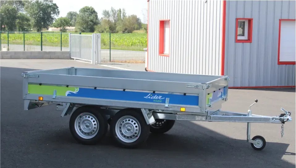 LIDER TOLEDE 39550 BAGAGEAANHANGWAGEN (Bruikbare laadbakafmetingen: 253 x 147 x 30 cm) - Afbeelding 4