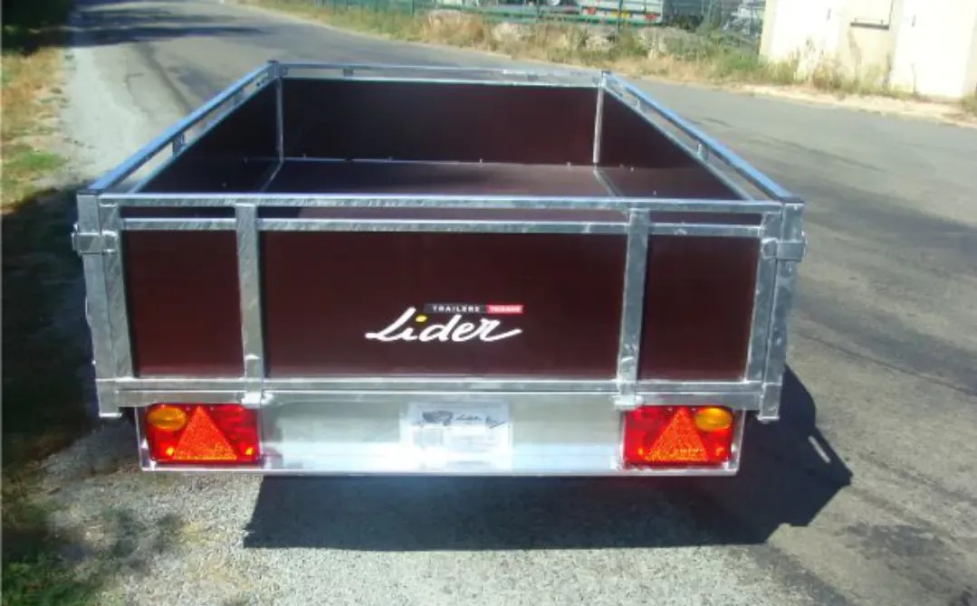 HOUTEN BAGAGEAANHANGWAGEN 43450 LIDER (251 x 133 x 40 cm) - Afbeelding 5