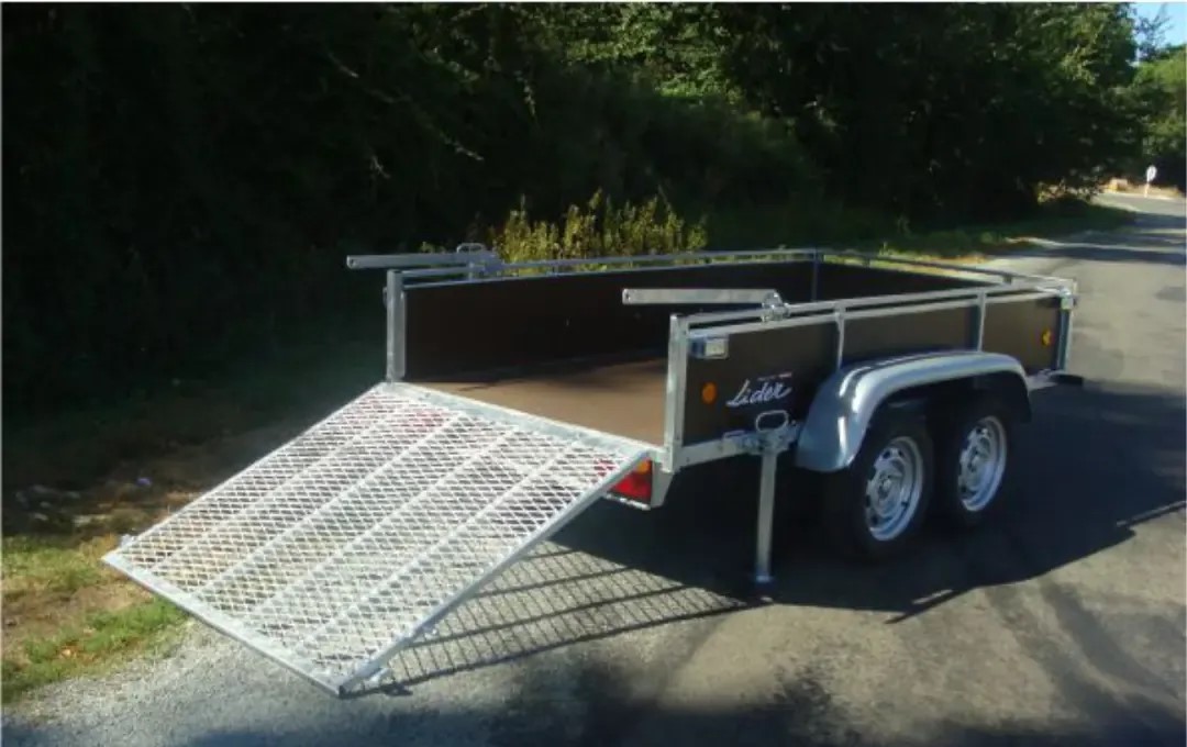 HOUTEN BAGAGEAANHANGWAGEN 43450 LIDER (251 x 133 x 40 cm) - Afbeelding 8