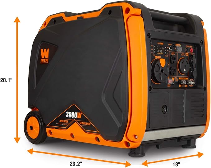 WEN Super Quiet 3800-Watt RV-Ready Draagbare Inverter Generator met Brandstofafsluiting en Elektrische Start (56380i) - Afbeelding 2