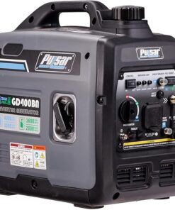 Pulsar Products GD400BN, 4000W draagbare, superstille generator met dubbele brandstof- en parallelle aansluitmogelijkheid, geschikt voor campers, CARB-conform.