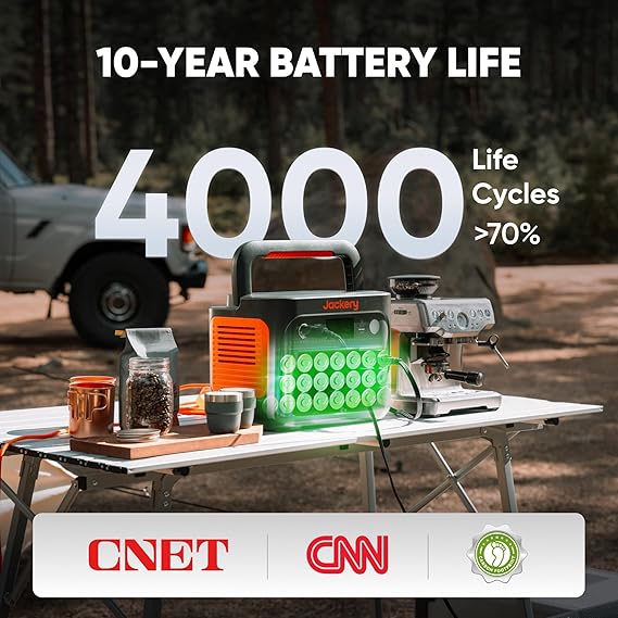Jackery Explorer 1000 v2 draagbare powerstation, 1070Wh LiFePO4-batterij, 1500W wisselstroom/100W USB-C-uitgang, 1 uur snelladen, zonnegenerator voor kamperen, noodgevallen, campers en off-grid wonen (zonnepaneel optioneel) - Afbeelding 2