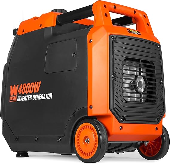 WEN Stille en Lichtgewicht Draagbare Invertergenerator van 4800 Watt, geschikt voor campers, met brandstofafsluiting (56477i) - Afbeelding 4