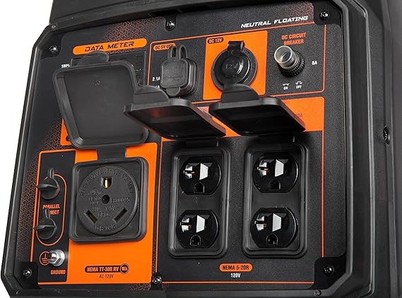 WEN Stille en Lichtgewicht Draagbare Invertergenerator van 4800 Watt, geschikt voor campers, met brandstofafsluiting (56477i) - Afbeelding 5